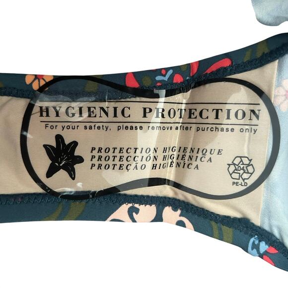 NWT A Pea in the Pod Teal Mosaic Tile Print Tankini Swim Suit Size XS - Picture 9 of 9